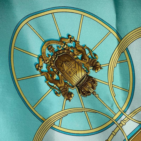 Hermes “Springs” 100% Silk Twill Scarf by Philippe Ledoux 90cm Square NWT/BOX - Picture 7 of 16